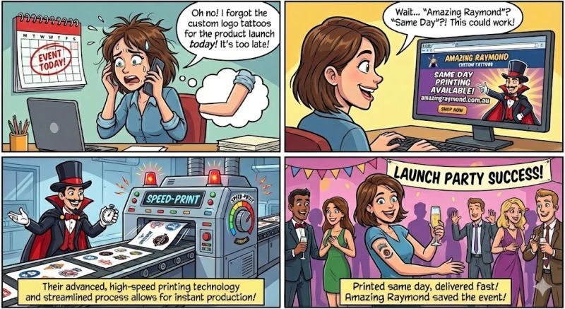  Logo Temporary Tattoos 