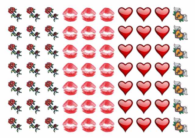 70 Girls Temporary Tattoos A4 Sheet