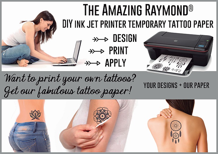 Temporary Tattoos Inkjet Tattoo Paper with your printer